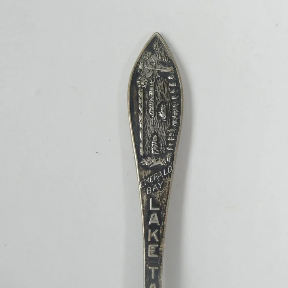 Emerald Bay Lake Tahoe Sterling Silver Souvenir Spoon Vintage 4